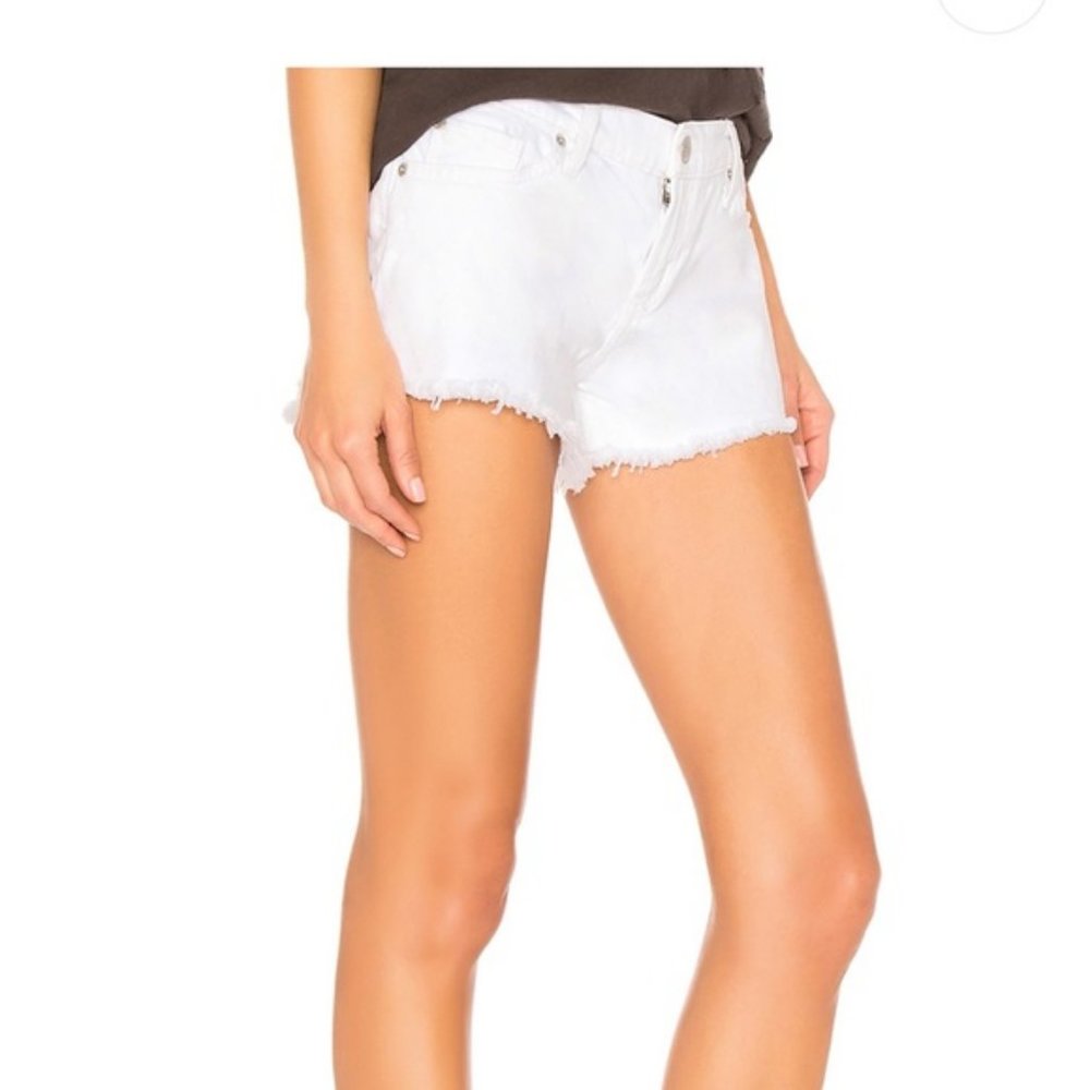 Hudson "Kenzie" White Cutoff Jean Shorts Size 34